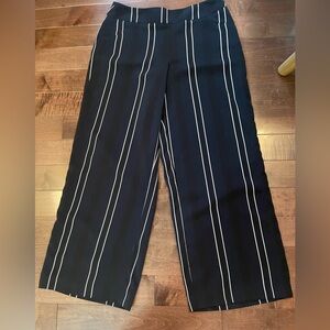 Cleo petite Navy and White Wide Leg Pants